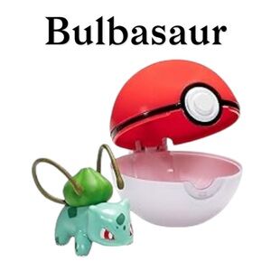 New Jazwares Pokémon Clip 'N' Go Pokeball & Battle Figure - Bulbasaur